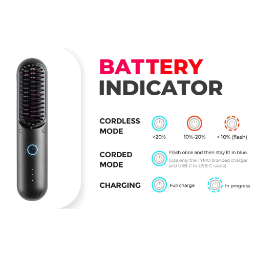 Heated Hair Smoothing Brush | Get sleek salon confidence anywhere – 3 heat settings for every hair day