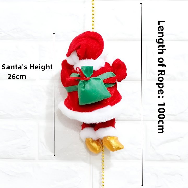 Decoración de Santa Escalador | Da vida a la magia navideña – canta y sube solo