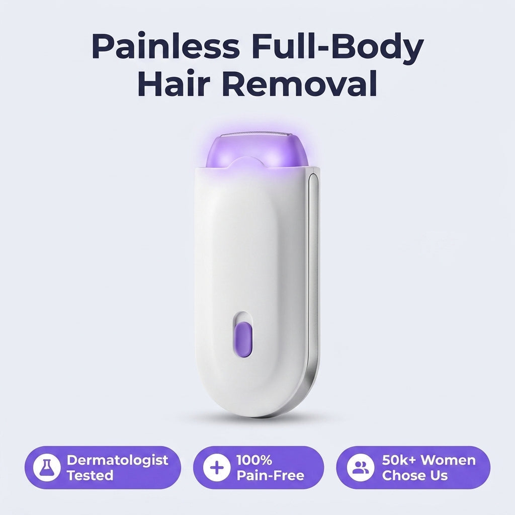 Dispositivo de Depilación en Casa | Mantente suave sin irritación por afeitado – tratamiento corporal completo y suave para piel sensible
