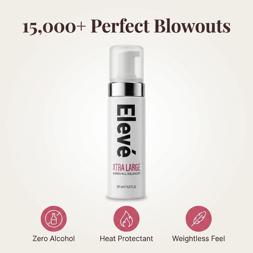 Mousse Voluminizador para el Cabello | Haz que el cabello lacio luzca lleno y con vida – fijación ligera sin alcohol ni sensación crujiente