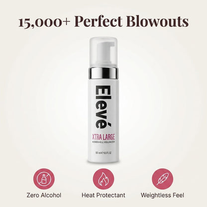 Mousse Voluminizador para el Cabello | Haz que el cabello lacio luzca lleno y con vida – fijación ligera sin alcohol ni sensación crujiente