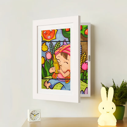 Kids Drawing Memory Frame | Turn their little masterpieces into a proud home gallery – stores up to 150 pages