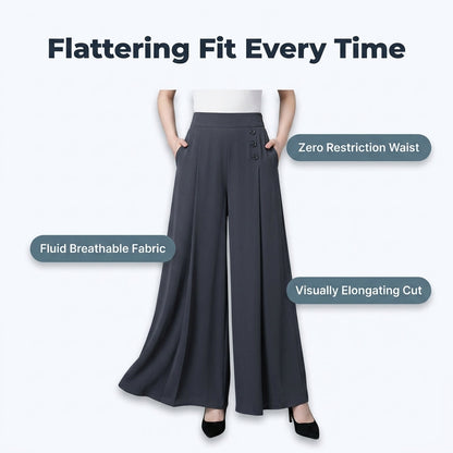 Elegant Wide Leg Pants | Feel polished the second you get dressed – flexible fit from XS to 3XL