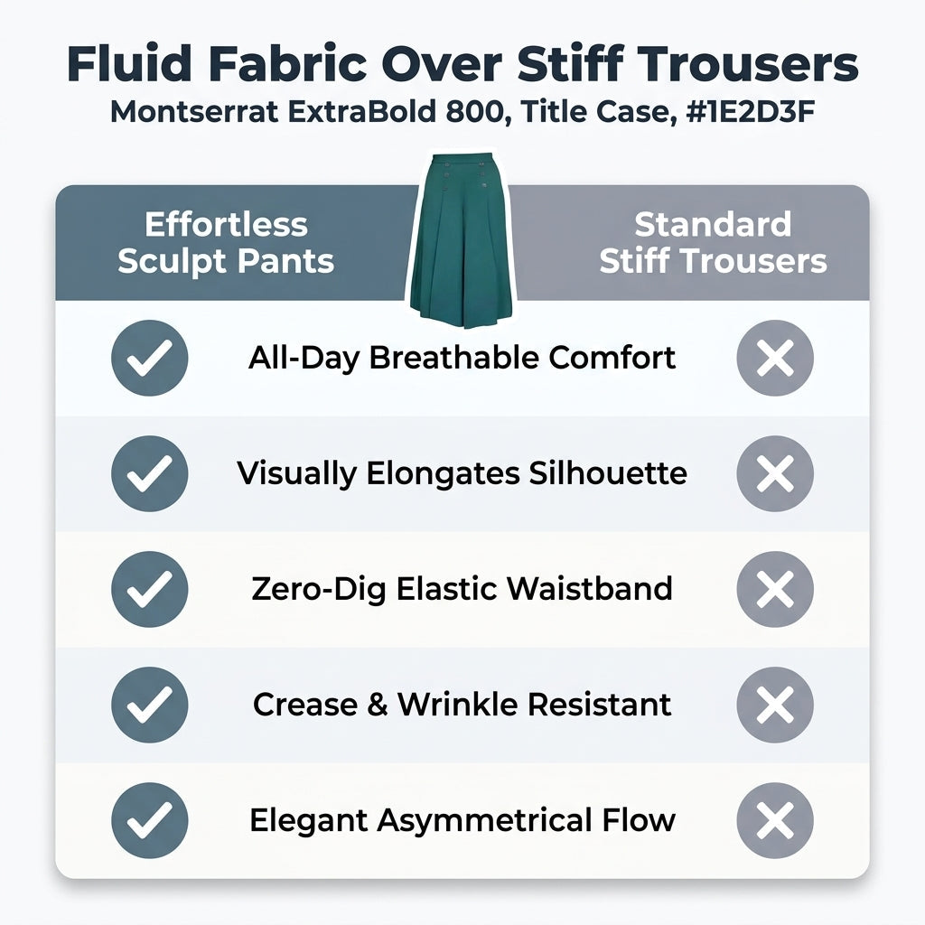 Elegant Wide Leg Pants | Feel polished the second you get dressed – flexible fit from XS to 3XL