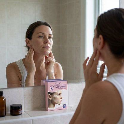 Cinta Invisible para Lifting Facial | Luce un rostro instantáneamente levantado y listo para fotos – sujeción transpirable que se funde con tu piel