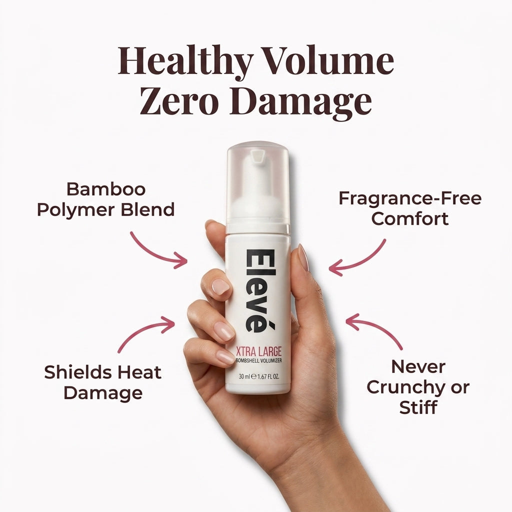 Mousse Voluminizador para el Cabello | Haz que el cabello lacio luzca lleno y con vida – fijación ligera sin alcohol ni sensación crujiente