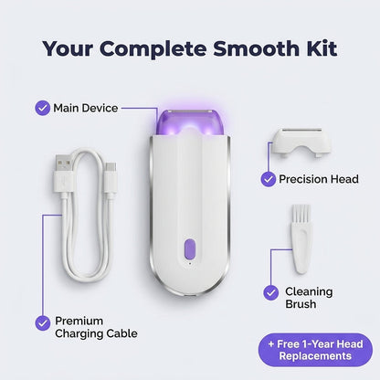 Dispositivo de Depilación en Casa | Mantente suave sin irritación por afeitado – tratamiento corporal completo y suave para piel sensible