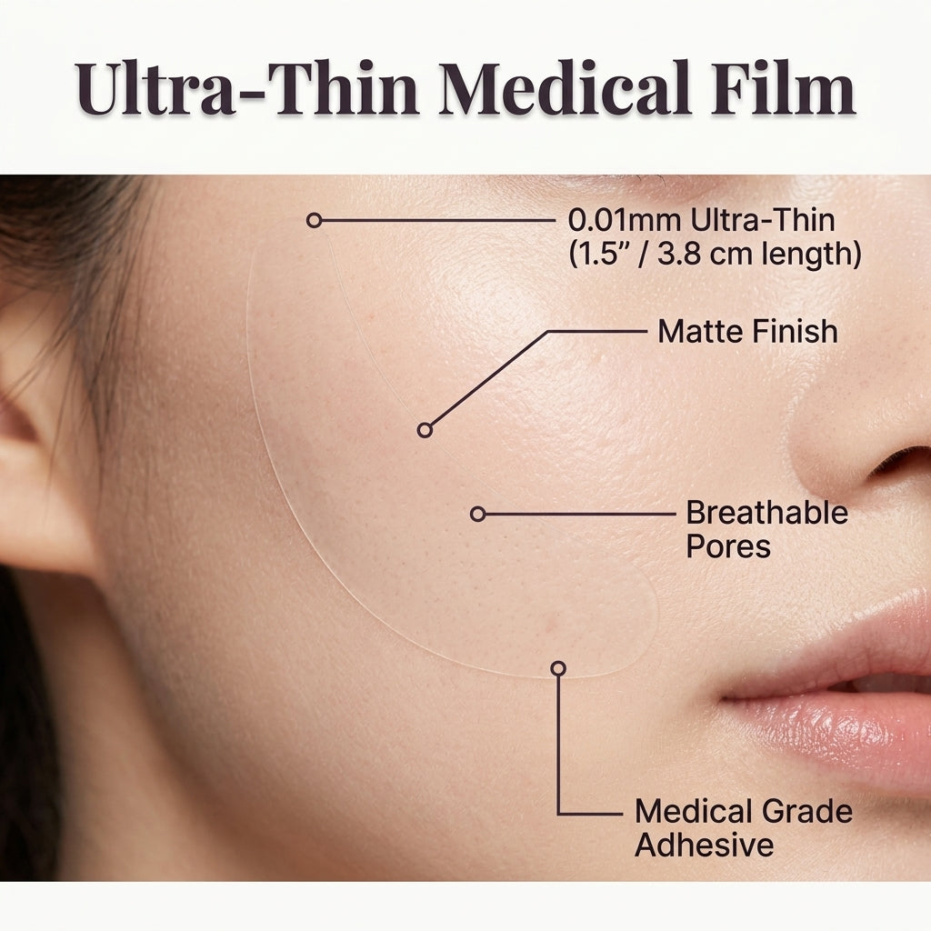 Cinta Invisible para Lifting Facial | Luce un rostro instantáneamente levantado y listo para fotos – sujeción transpirable que se funde con tu piel
