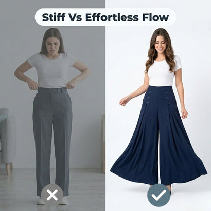 Elegant Wide Leg Pants | Feel polished the second you get dressed – flexible fit from XS to 3XL