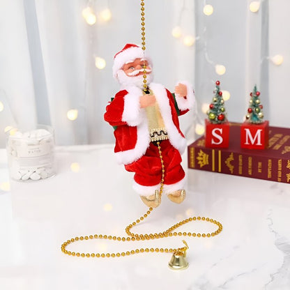 Decoración de Santa Escalador | Da vida a la magia navideña – canta y sube solo