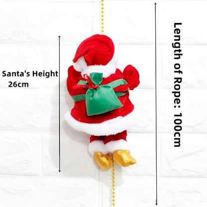 Decoración de Santa Escalador | Da vida a la magia navideña – canta y sube solo
