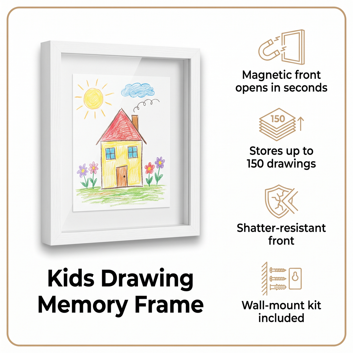 Kids Drawing Memory Frame