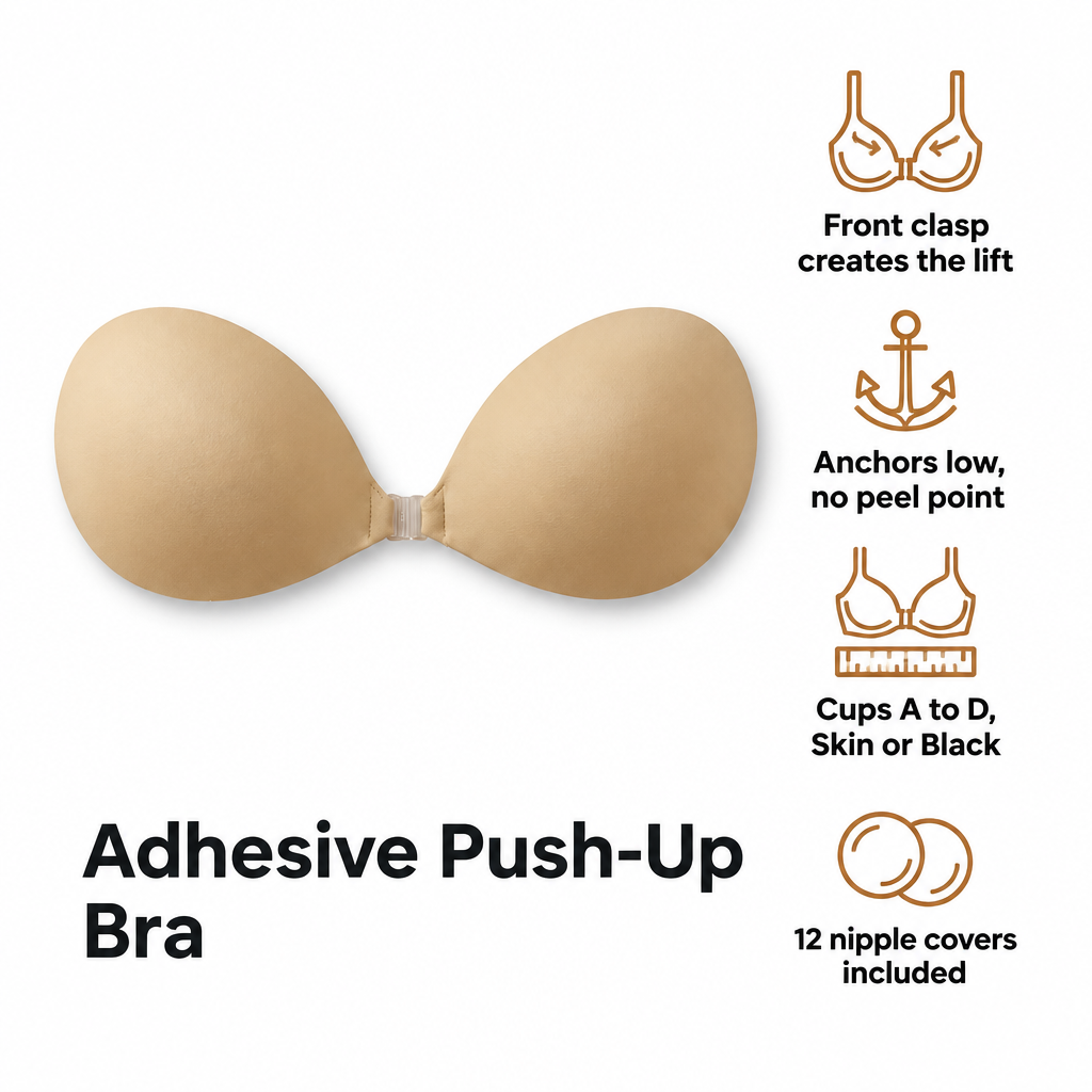 Samolepiaca podprsenka s push-up efektom