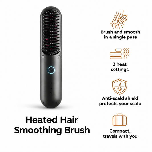 Heated Hair Smoothing Brush