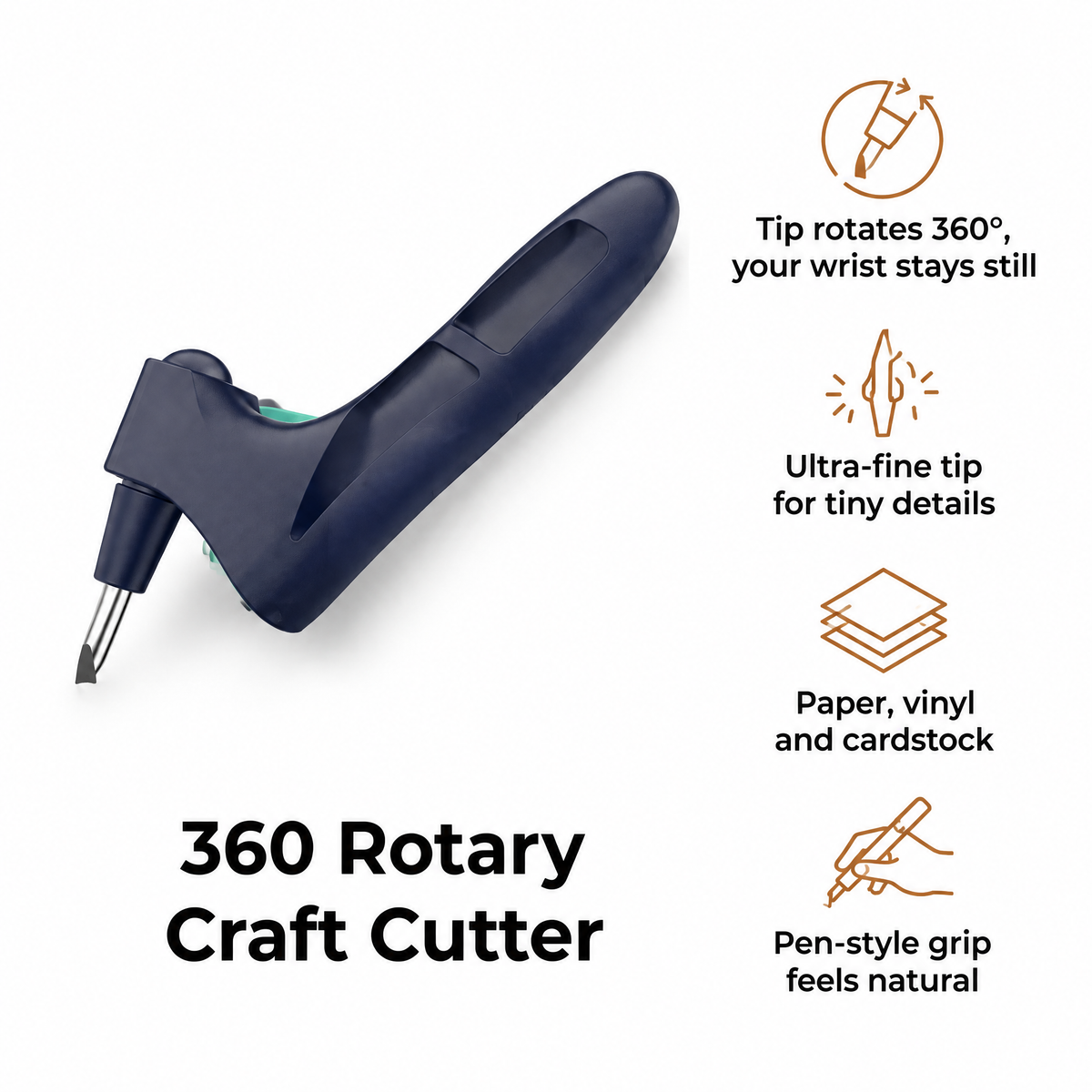 Cutter rotatif artisanal à 360°