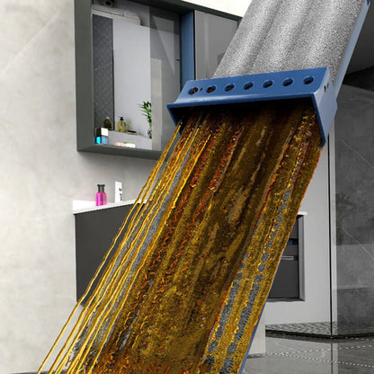 Hands-Free Flat Mop | Clean your floors without touching dirty water – reusable microfiber pads included