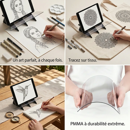 Reflector de Imagen para Dibujo | Convierte cualquier foto en arte con confianza tranquila – no necesita baterías ni aplicaciones