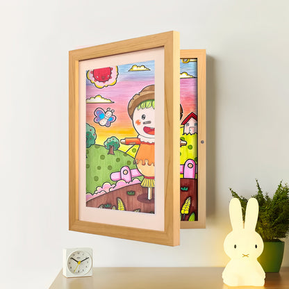 Kids Drawing Memory Frame | Turn their little masterpieces into a proud home gallery – stores up to 150 pages